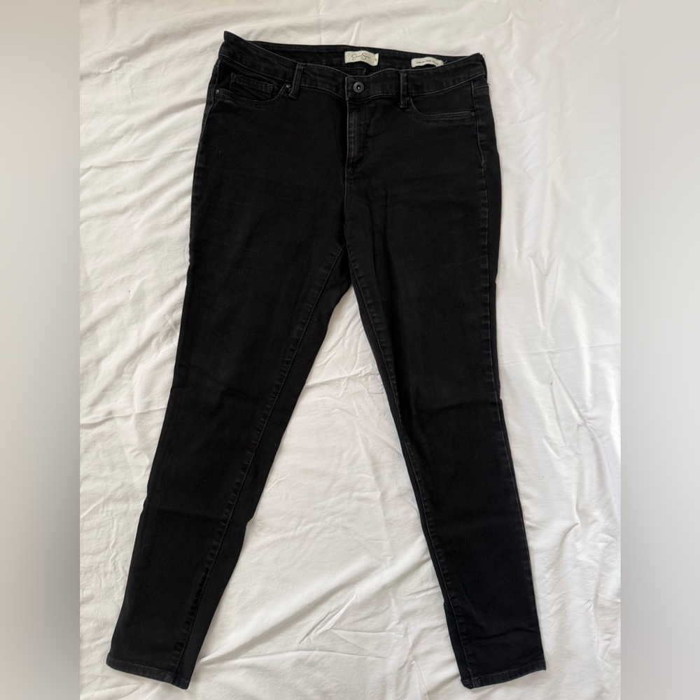 Jessica Simpson Black Kiss Me Super Skinny Pants
